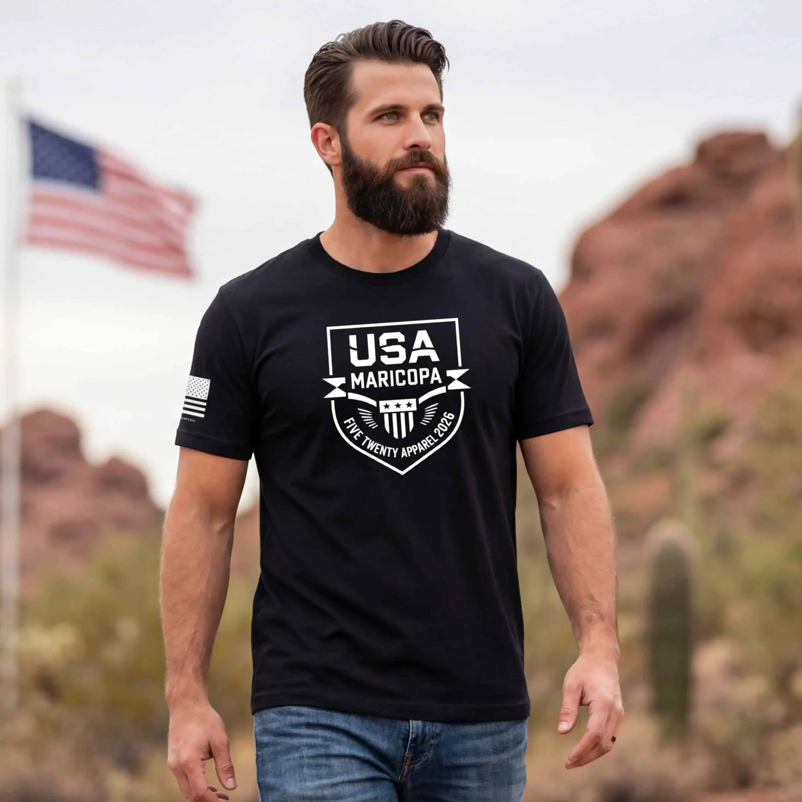 five twenty apparel the patriot shield blackout